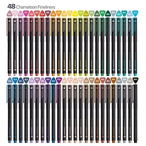 Chameleon, Fineliner Pens, Coloring/Drawing Markers - Brilliant Colors, Set of 48 thumbnail 3