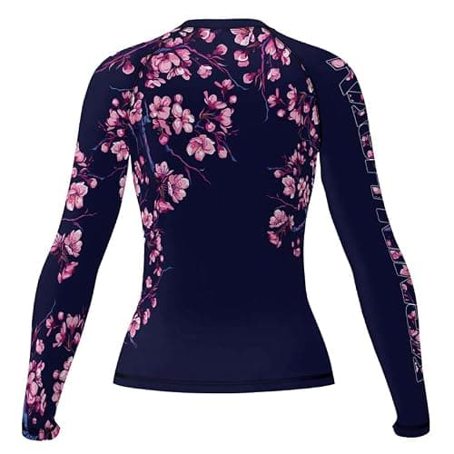 RASHNINJA Women's Samurai Rash Guard Long Sleeve Base Layer Compression Shirt - Tight Fit for BJJ MMA Jiu Jitsu Grappling thumbnail 4