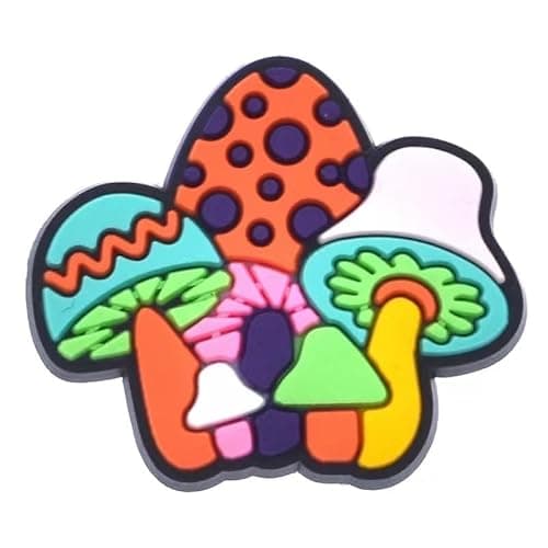 Fungi Fun Glow in the Dark Mushroom Shoe Charms for Clog Slides Sandals, Colorful Luminous Decoration for Shoes, Mushroom Croc Charms for Boys & Girls, Cute Kawaii Glowing Shoe Accessories thumbnail 8