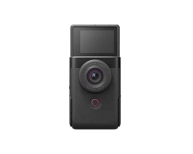Canon PowerShot V10 Camera, Content Creator Compact Vlogging Camera, Fixed 19mm Wide-Angle Lens, 4K Video, Face Detection, Built-in Microphone, Live Streaming, Built-in Stand, Black thumbnail 10