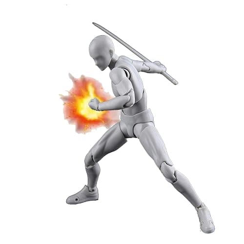 gnallang Action Figures PVC Model (Grey Color) with Box Drawing Figure Models for Artists(Male) - Image 1