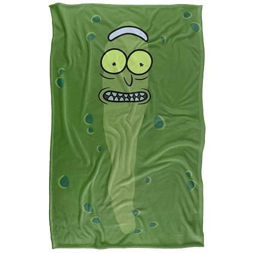 Rick and Morty Pickle Rick Silky Touch Super Soft Throw Blanket 36" x 58",Multi thumbnail 3