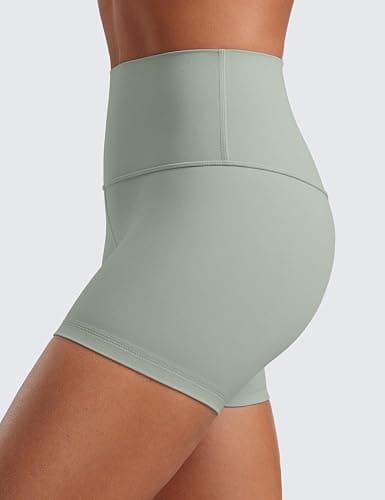 CRZ YOGA Butterluxe Biker Shorts 4'' - High Waisted Booty Workout Volleyball Yoga Womens Spandex thumbnail 3