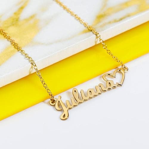 PicturesOnGold.com Custom Name Necklace For Women Personalized Name Necklace in Sterling Silver or Gold Necklace Personalized with any Name or Word thumbnail 3