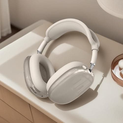 Silicone Case Cover for AirPods Max Headphones (2024), Clear Soft TPU Ear Cups Cover/Ear Pad Case Cover/Headband Cover 3-in-1 Transparent Accessories Case Protector for Airpods Max(Starlight) thumbnail 5