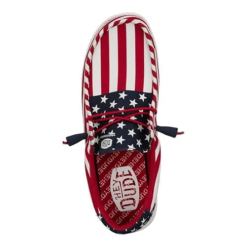 HEYDUDE Wally Patriotic, Mens Shoes, Slip-on Loafers, Comfortable & Light-Weight thumbnail 5