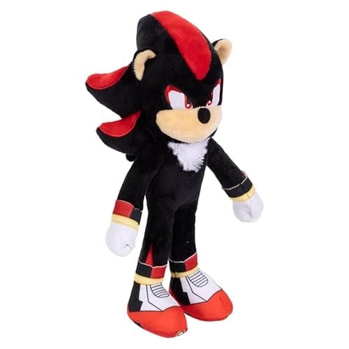 Sonic the Hedgehog 3 Movie Shadow Plush 9-Inch Stuffed Toy Figure - Officially Licensed Sonic 3 Movie thumbnail 3
