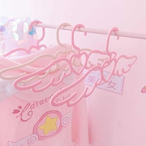 Cute Angel Wing Clothes Hanger - Heart-Shaped Design for Dorm Room - Perfect for Ties, Scarves, and Accessories (20 Pcs) - Image 1