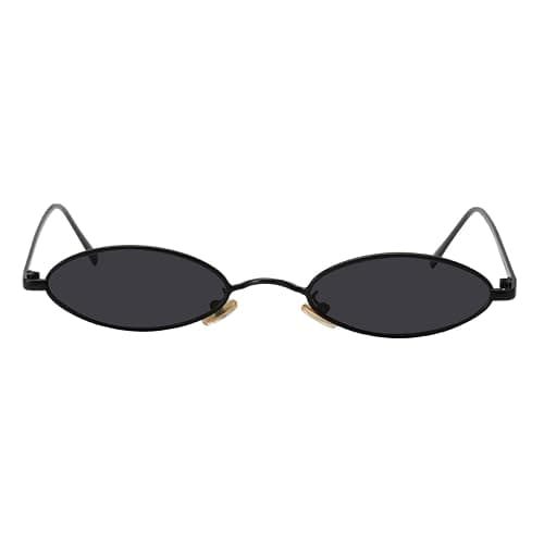 MEETSUN Vintage 90s Small Oval Sunglasses For Women Men Metal Frames Designer Gothic Glasses thumbnail 4