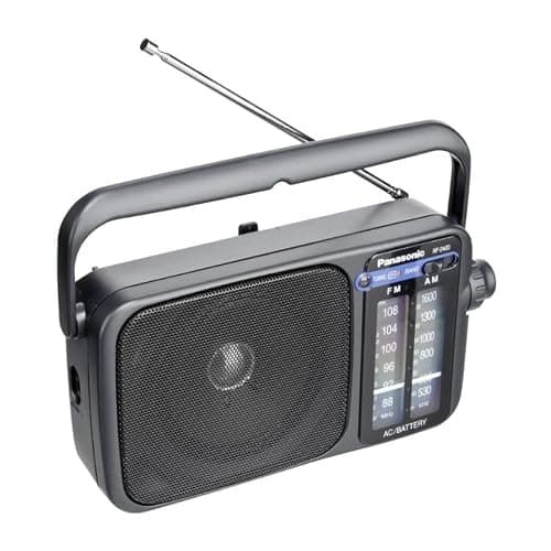 Panasonic Portable AM/FM Radio, Battery Operated Analog Radio, AC Powered, Silver (RF-2400D) thumbnail 2