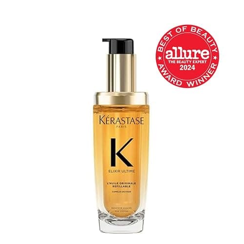 Kerastase Elixir Ultime Refillable Hair Oil - Hydrates & Smoothes Frizz, Adds Shine, With Wild Camellia, Nourishes & Strengthens Hair, For All Hair Types thumbnail 2