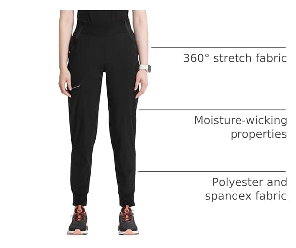Cherokee Infinity Womens Scrub Jogger Pants with 5 Pockets, Moisture Wicking & 360° Stretch Fabric - CK110A thumbnail 3