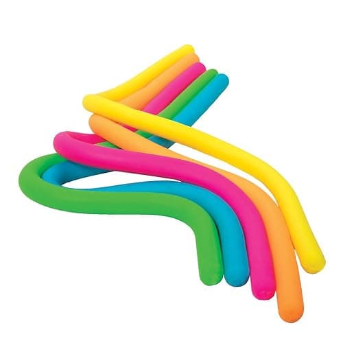 Schylling NeeDoh Noodlies - Sensory Squeeze Toy - Contains 5 Stretchy Noodles - 14" Long - Multicolored (Pack of 1) thumbnail 2