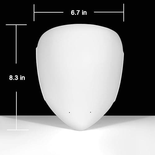 COSWHO DIY Cosplay Mask Blank White Plastic Full Face Mask Base | Paintable, Anime Craft, Halloween Costume Mask, for Art Projects thumbnail 2