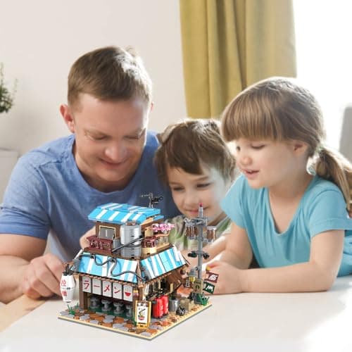RAVAYO Japanese Ramen Shop Building Blocks Set - Mini Brick Simulation Architecture Construction Toy Ideal Gift Choice for Adult Teen 14+ thumbnail 8