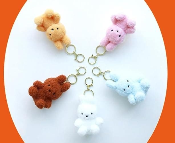 MSGlobal Cute Plush Keychain for Bag, Backpack, About 5 Inches thumbnail 3