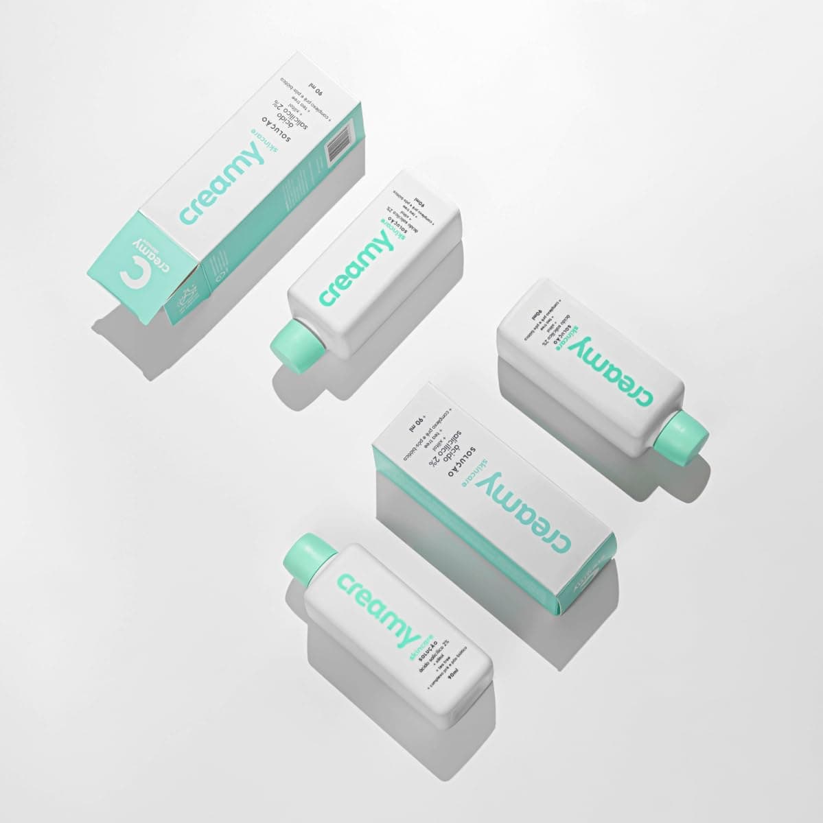 Creamy Skincare Ácido Salicílico 90ml | Ameniza Linhas Finas, Rápida Absorção, Diminui o Brilho Excessivo, Diminui os Cravos | Peles Mistas, Oleosas, Noturno e Diurno thumbnail 5