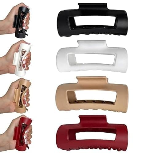 4Pcs Cloud Claw Clips, Soft & Flexible Cozy Claw Clip, Flexible Claw Clip, Ponytail Hairpins for Thick or Fine Hair, Beauty Accessory for Women thumbnail 2