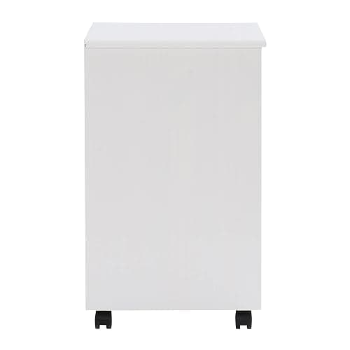 Linon Home Decor Products Corinne Six Drawer Storage, White Wash Rolling Cart - White Wash - Six Drawers thumbnail 12