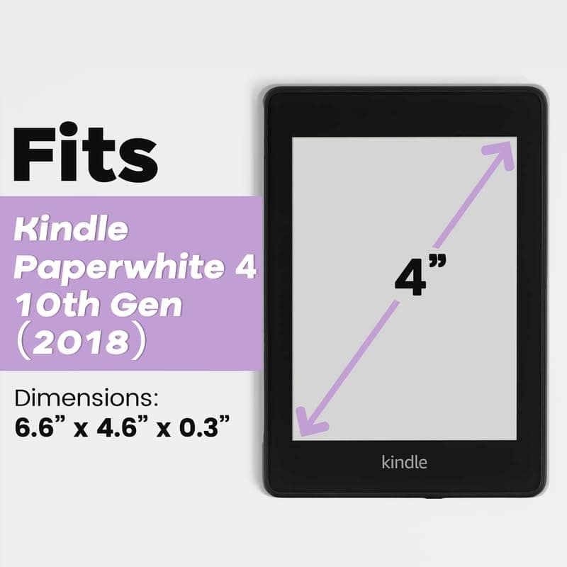 Strapsicle Clear Case for Kindle Paperwhite 10th Generation (2018)- Transparent Silicone Protector Cover for Kindle Devices - Perfect Fit - 40 Bonus Stickers Included thumbnail 5