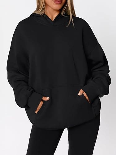 WYNNQUE Hoodies for Women Oversized Sweatshirts Fall Fashion Outfits 2025 Casual Sweaters Tops Fleece Workout Winter Clothes thumbnail 3