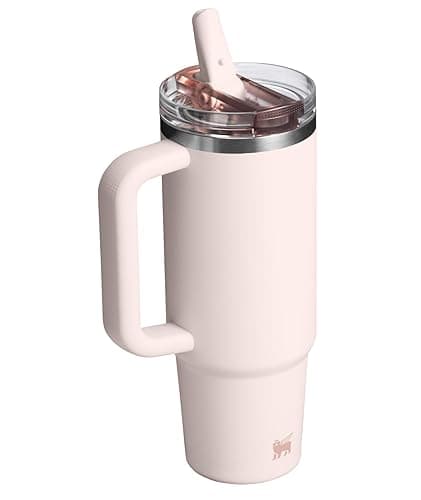 STANLEY Quencher ProTour Flip Straw Tumbler with Leakproof Lid | Built-In Straw & Handle | Cupholder Compatible for Travel | Insulated Stainless Steel Cup | BPA-Free - 30 Ounces - Rose Quartz thumbnail 3