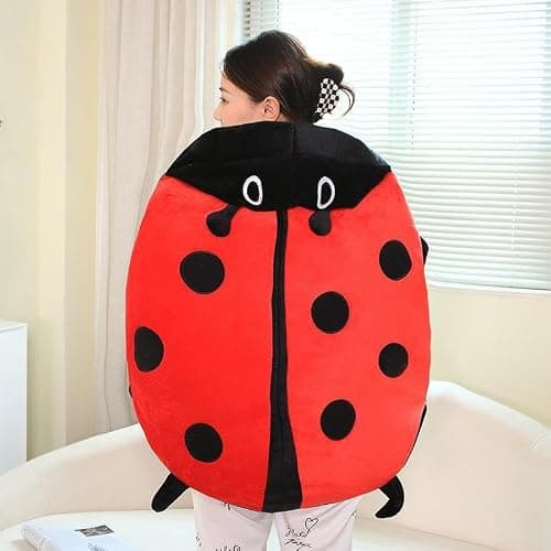 LELEBEAR Giant Wearable Ladybug Pillow, Cute Warm Wearable Ladybug Pillow (150cm/59.0in) thumbnail 7