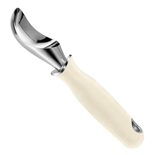 Beneno Heavy Duty Ice Cream Scoop - Upgraded Anti-Fracture Design, Comfortable Grip Long Handle, Effortless Scooping & Dishwasher Safe, Cream thumbnail 9