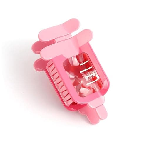 Large Pink Syringe Design Hair Claw Clip for Women Girls Gift Birthday 4.13 x 2.04 inches, Acetate Material - Image 1