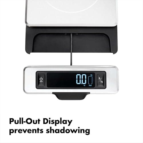 OXO Good Grips 11-Pound Stainless Steel Kitchen Scale with Pull-Out Display - Black thumbnail 4