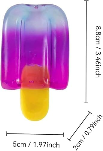 3 Pack Ice Cream Squeeze Squishy, Slow Rise Sensory Fidget Toy, Easter Basket Stuffers, Party Favors (B-Set) thumbnail 2