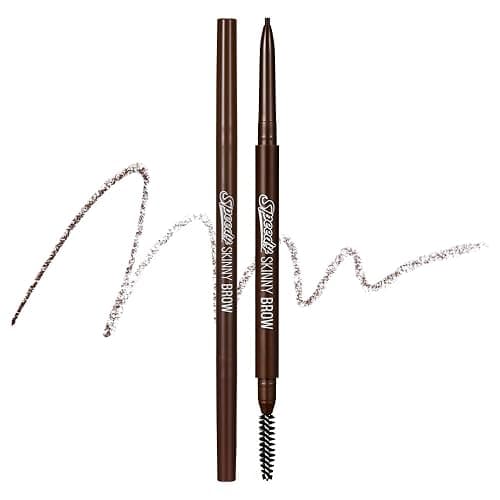 Peripera Speedy Skinny Brow Eyeliner - Long Lasting Super Slim Smudge Proof - Dark Brown - 1.5mm - Image 1