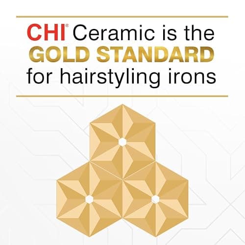 CHI Original Ceramic Flat Iron, Straightener For A Smooth Finish, Ceramic Floating Plates, Quick Heat Up, Analog On/Off Switch, 1" Black thumbnail 6