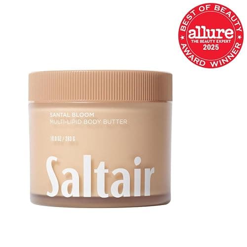 Saltair Multi-Lipid Body Butter - Rich, Nourishing Santal Bloom Hydrating Body Cream with Ceramide Complex, Coconut Oil, Shea Butter, and Sea Buckthorn. Deep Moisturizing Dry Skin Care. 10oz Jar thumbnail 2