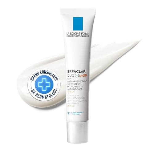 La Roche Posay Effaclar Duo (+) SPF30, Trattamento Correttivo Purificante con Protezione Anti-UV, Per Pelli Grasse o a Tendenza Acneica, Riduce Segni e Imperfezioni, Con Niacinamide e Procerad, 40 ml - Image 1