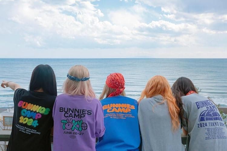 NewJeans Supernatural NJ X MURAKAMI Japan Double Single Album with Tracking Sealed New Jeans Drawstring Bag Version thumbnail 7