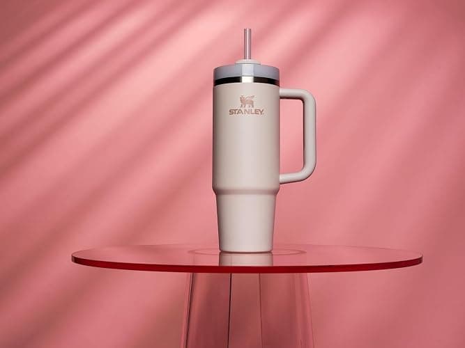 Stanley Quencher H2.0 Tumbler with Handle and Straw 30 oz | Flowstate 3-Position Lid | Cup Holder Compatible for Travel | Insulated Stainless Steel Cup | BPA-Free | Rose Quartz 2.0 thumbnail 6