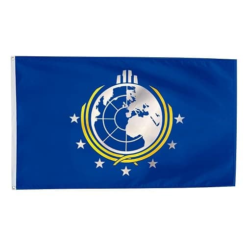 Dutern Super Earth Flag 3x5Feet Outdoor Indoor Decoration Flag 3x5Feet Double Stitched Polyester with Brass Grommets - Image 1