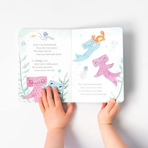 Slumberkins Hammerhead Snuggler & 2 Board Books Complete Set Bundle | Promotes Conflict Resolution, Social Skills & Responsibility | SEL Development (Hammerhead Snuggler Plush + 2 Board Books) thumbnail 8