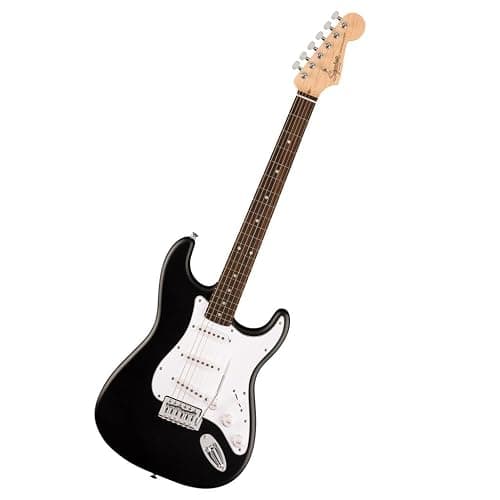 Fender Squier Debut Series Stratocaster Electric Guitar, Beginner Guitar, with 2-Year Warranty, Includes Free Lessons, Black with Matte Finish - Image 1