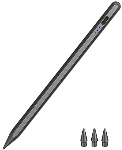 Pen for iPad 2018-2025, HATOKU 15 Mins Fast Charging Pencil 1st Gen with Tilt & Palm Rejection Compatible with iPad Air 3/4/5/M2/M3, iPad mini 5/6/7, iPad 6/7/8/9/10/11, iPad Pro 11/12.9"/M4 M5(Black) - Image 1