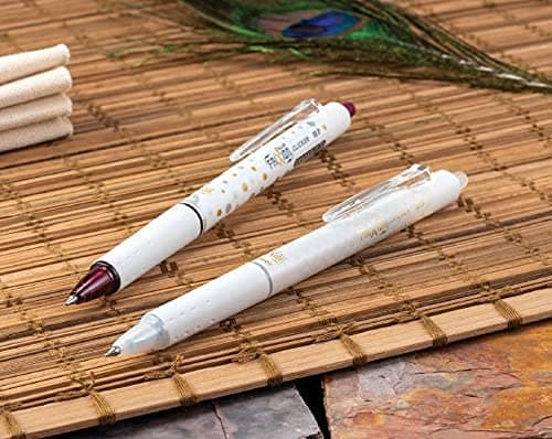PILOT FriXion Clicker Erasable Design Collection Dots, Refillable & Retractable Gel Ink Pens, Fine Point (0.7mm), Assorted Ink, 5-Pack (15220) thumbnail 3