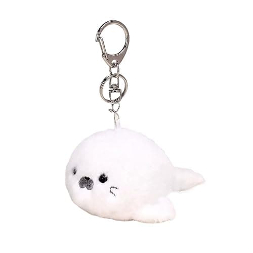 Eagyrosi Plush Seal Keychain – Adorable 3.35” Seal Keyring Bag Charms, Ocean Theme Keychain with Beep Beep Sound, for Women, Backpack Pendant, Gift for Birthday Party Christmas Valentine - Image 1