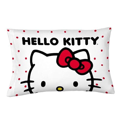 Hello Kitty Beauty Standard Beauty Silky Satin Standard Pillowcase Cover 20x30 for Hair and Skin, (Officially Licensed Product) - Image 1