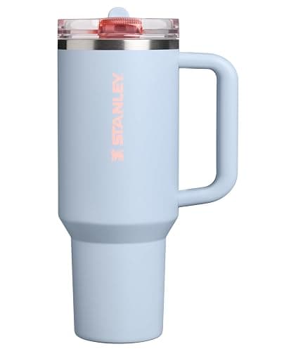 STANLEY Quencher ProTour Flip Straw Tumbler with Leakproof Lid 40 oz | Built-in Straw and Handle | Cup Holder Compatible for Travel | insulated Stainless Steel Cup | BPA-Free | Blue Dream - Image 1