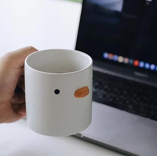 PURROOM Cute Duck Shaped Coffee Mug, 380ml Chicken Design Coffee Cup, Safety Ceramic Latte Cup. Best Gifts for Coffee Lover. thumbnail 2