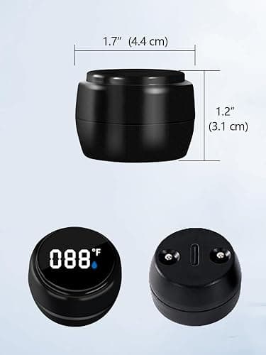 2 Pack Bath Thermometer for Bathtub, Rechargeable Waterproof Floating Water Thermometer for Ice Bath, Pool thumbnail 5