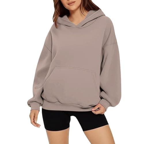 XINGJIAARTS Mockneck Sweatshirt Women Long Sleeve Fleece Top Pullover Hoodies For Women Sweater Shirts With Side Pockets New thumbnail 3