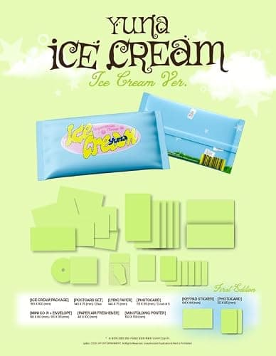Ice Cream YUNA (ITZY) Album [Ice Cream ver.]+Pre Order Benefits+BolsVos Idol-Inspired Freebies (1st Mini Album) thumbnail 3