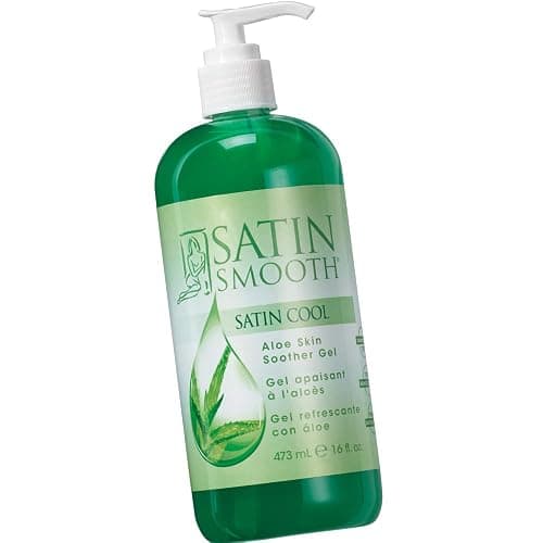 SATIN SMOOTH Aloe Vera Gel, Post-Wax Soothing Formula to Reduce Redness and Soothe Irritated Skin, Hydrating Care for Face, Body, and Hair, 16 fl oz. - Image 1